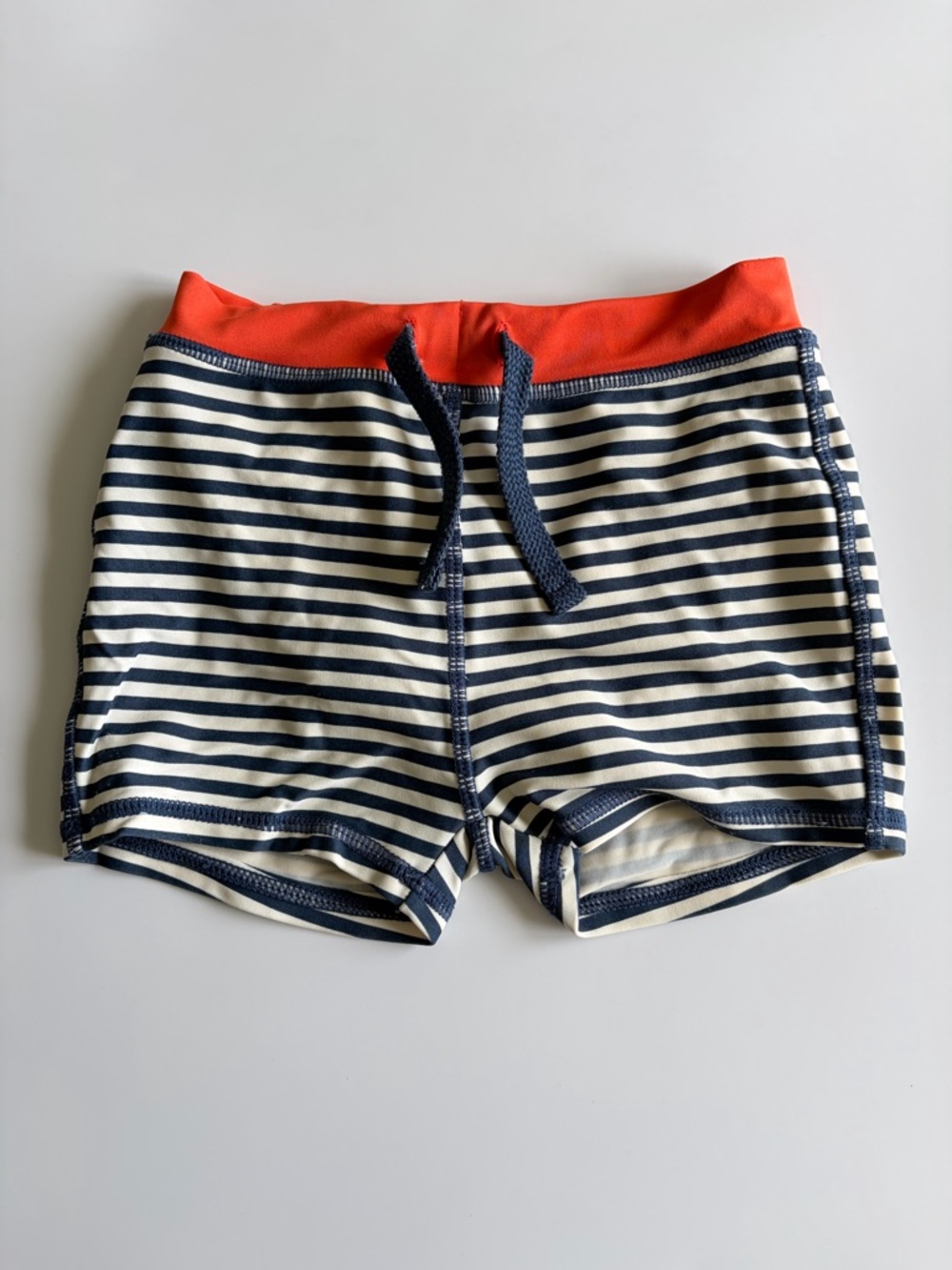 Tucker + Tate Baby Boy Swimsuit Size 12 Months Shirt Shorts Stripes Orange Blue - Picture 6 of 10